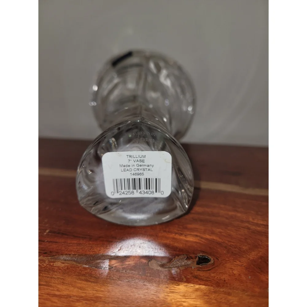 WaterFord Crystal Marquis Vase 7” Germany Lead Trillium Vintage Stamped EUC *
